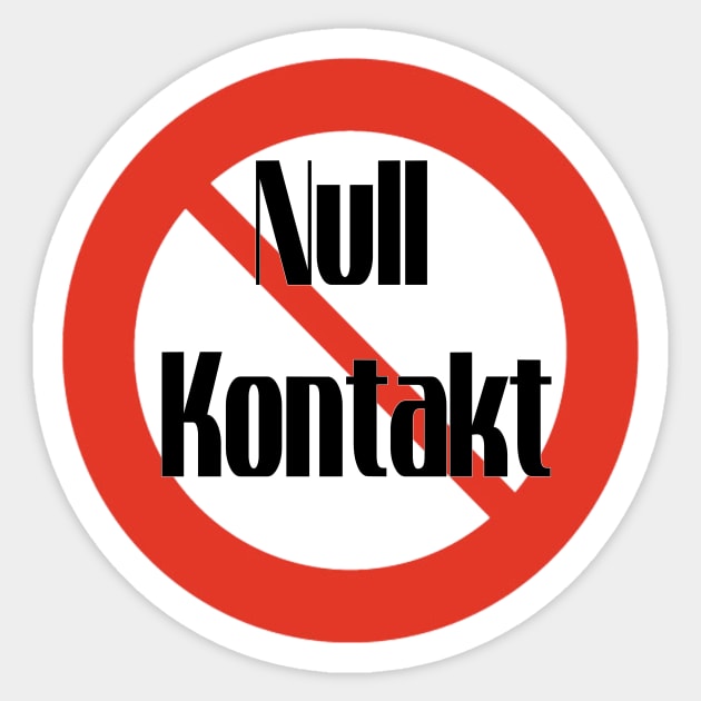 Null kontakt Sticker by anita9ta